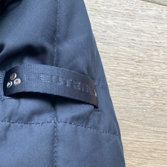 Peuterey Blue Puffer Jacket with Fur Collar - Picture 3 of 5